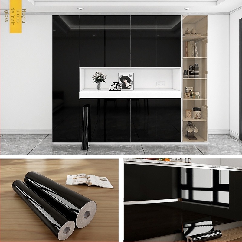 Sticker de perete din PVC, rezistent la apă, luciu înalt, autoadeziv, 1 bucată, model 38062966366, potrivit pentru living, bucătărie și baie