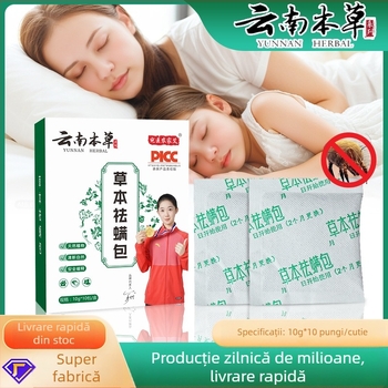 Sac de plante pentru eliminarea acarienilor pentru paturi și dulapuri, model ynbc6562, material: catifea Moxa, marcă: Wanyi Farmhouse AI