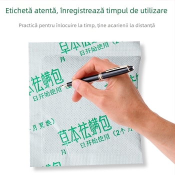 Sac de plante pentru eliminarea acarienilor pentru paturi și dulapuri, model ynbc6562, material: catifea Moxa, marcă: Wanyi Farmhouse AI