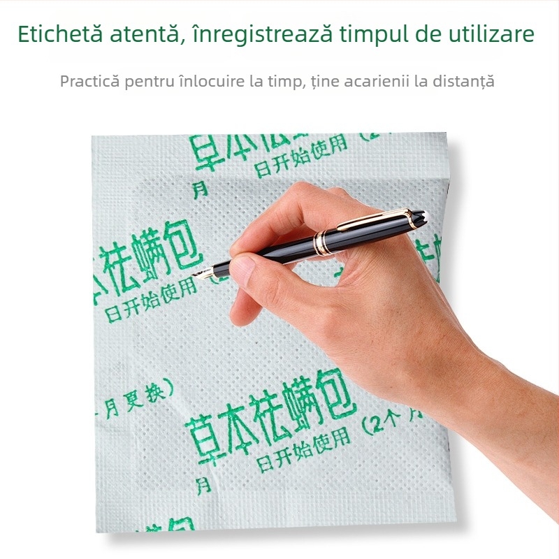 Sac de plante pentru eliminarea acarienilor pentru paturi și dulapuri, model ynbc6562, material: catifea Moxa, marcă: Wanyi Farmhouse AI