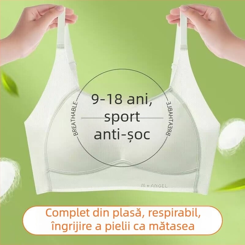 Vesta sport cu burete pentru dezvoltarea pubertății la fete, vârsta 12–15 ani