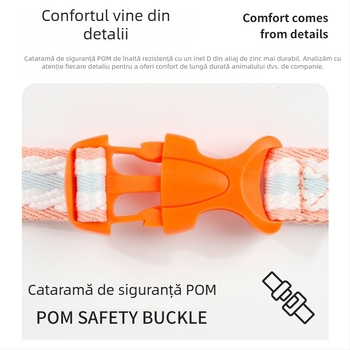 Colier pentru animale de companie pentru câini și pisici, mici și medii, cu căptușeală din piele moale și burete din polipropilenă.