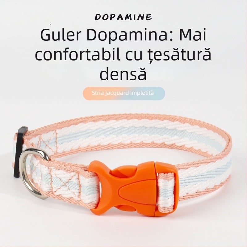 Colier pentru animale de companie pentru câini și pisici, mici și medii, cu căptușeală din piele moale și burete din polipropilenă.