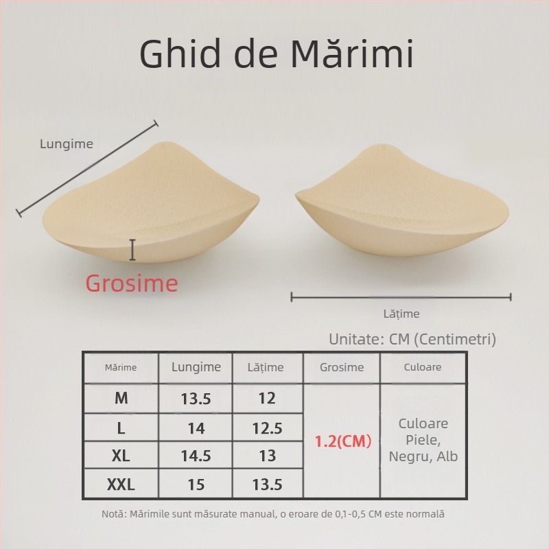 Mengyiqi 1 cm pernițe subțiri pentru sutien cu inserții, formă de picătură de apă, bureți din spumă înlocuibili pentru sutien cu spate frumos conturat