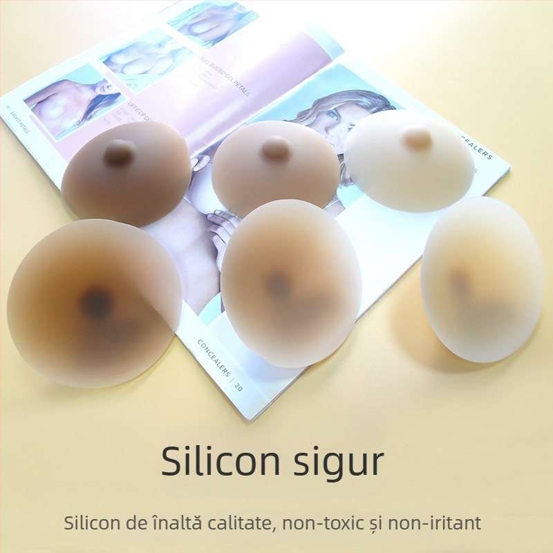 Acoperitoare din silicon pentru mameloane, adezive, rotunde, subțiri, invizibile, fără cusături, antiderapante