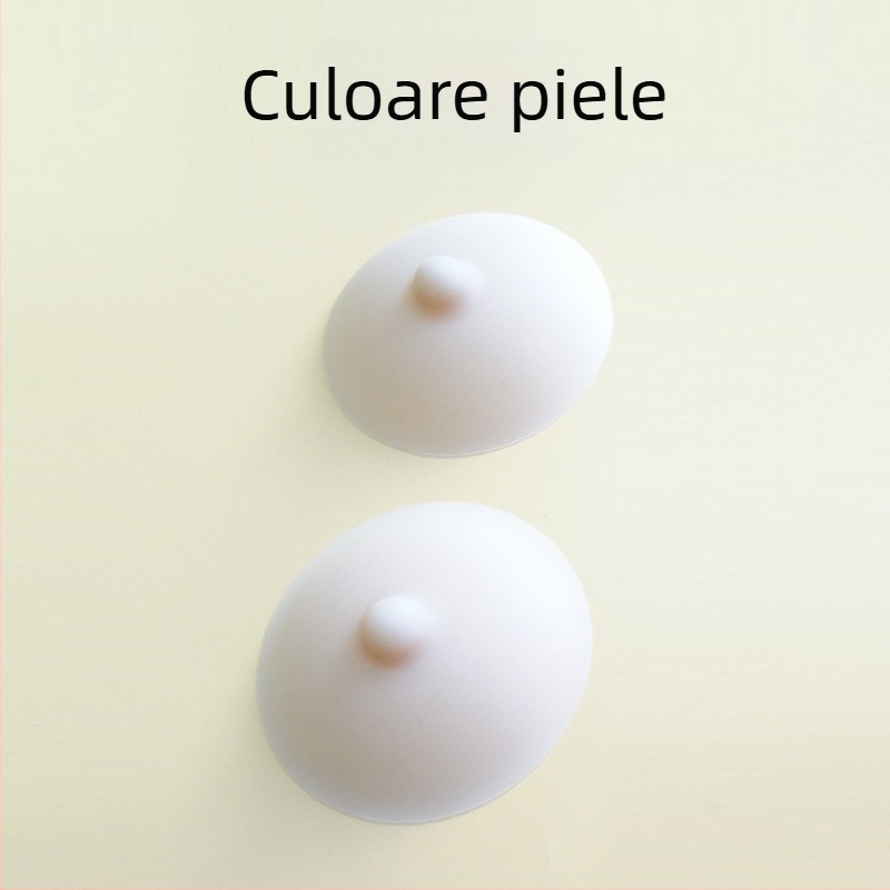 Acoperitoare din silicon pentru mameloane, adezive, rotunde, subțiri, invizibile, fără cusături, antiderapante