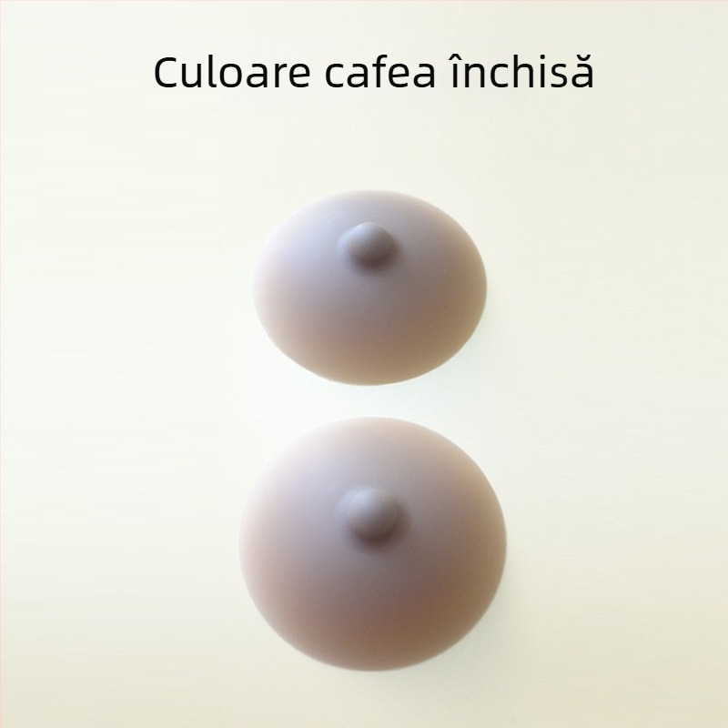 Acoperitoare din silicon pentru mameloane, adezive, rotunde, subțiri, invizibile, fără cusături, antiderapante