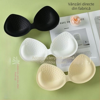 Sutien din nylon respirabil, cupe fără cusături, push-up sport, lenjerie de noapte, latex push-up, anti-transparență