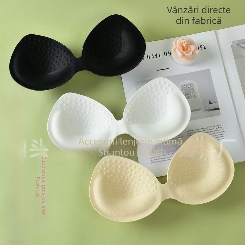 Sutien din nylon respirabil, cupe fără cusături, push-up sport, lenjerie de noapte, latex push-up, anti-transparență