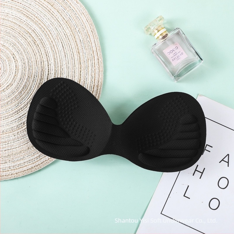 Insertii pentru sâni, 2,5 cm, latex imitatie, într-o singură piesă, moi și respirante, cupă din burete pentru sutien