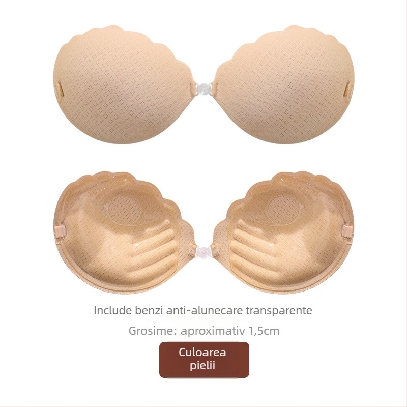 Dischete reglabile rotative pentru sâni mici – Strângere și ridicare, cu adeziv biologic protector, îngroșate, material: nylon, formă de mamelon: floare, Gelefen, pentru fotografii de nuntă