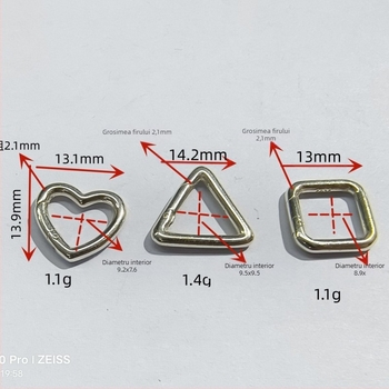 Catarame din argint 925 pentru bijuterii – cercuri, triunghiuri, inimă și deschidere pătrată pentru conectarea colierelor și brățărilor DIY