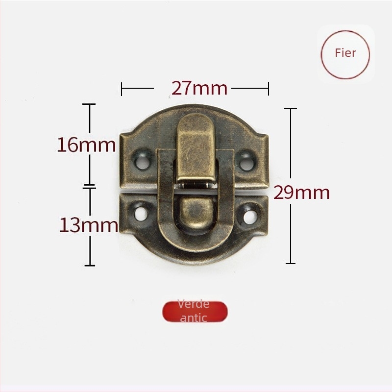 Hardware închizătoare pentru cutii, fier, Jingwei Hardware, stil Nou Chinezesc, placare electrolitică, potrivit pentru cutii de vin, cadouri și bijuterii