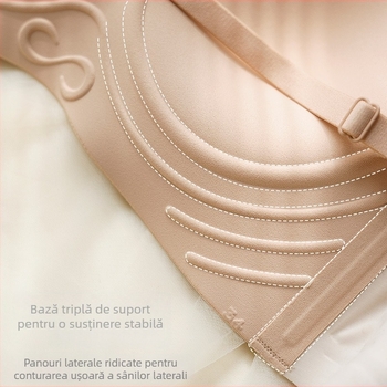 Sutien damă fără arcuri, fără bretele, din nailon, pentru bust mic, cupe modelate, confortabil