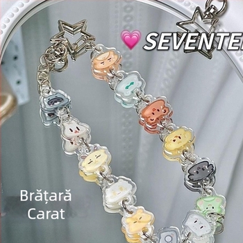 Breloc acrilic cu motiv stea, personalizare prin imprimare, suvenir pentru fani