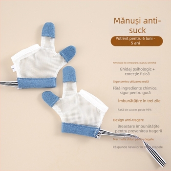 Mănuși pentru copii împotriva mușcărilor degetelor – Unisex, antiderapante, pentru toate anotimpurile, Primăvara 2025