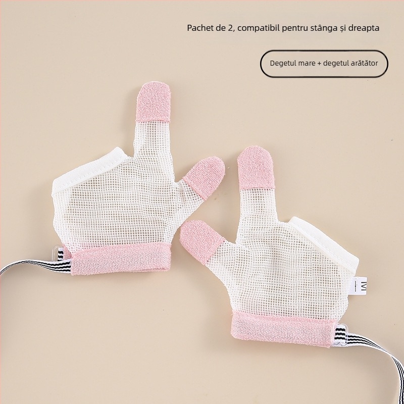Mănuși pentru copii împotriva mușcărilor degetelor – Unisex, antiderapante, pentru toate anotimpurile, Primăvara 2025
