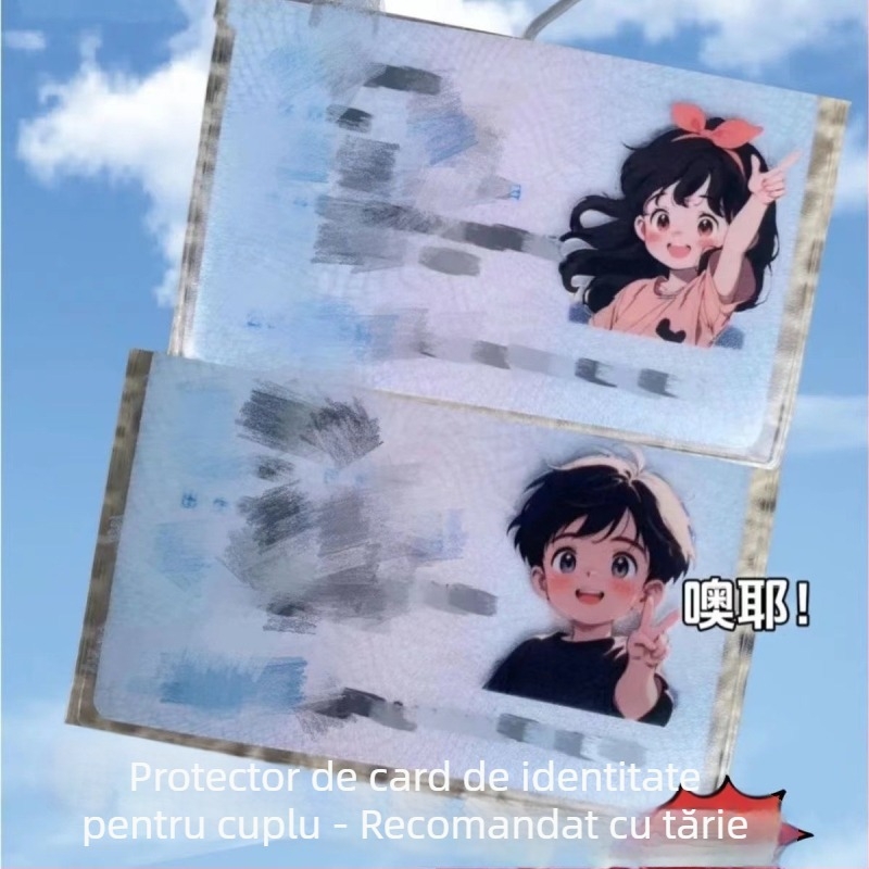 Suport pentru card - stil desen animat, material plastic, ID card