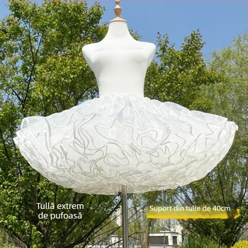Lolita Petticoat – Boneless Bustle, Soft Gauze, Fluffy Inner Layer, Daily Wear (Summer 2025)