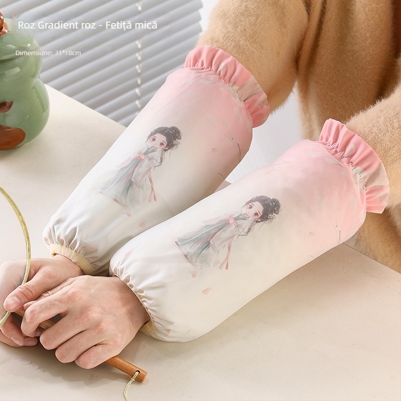 Manșete cu broderie în desene animate, material: pânză memory + tif, rezistente la apă