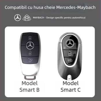 Husă de cheie Maybach și Mercedes-Benz – carcasă minimalistă din aliaj zinc, compatibilă cu S-Class S450L/S480/S500L, GLS, C260L | Cod produs TB-781658809820