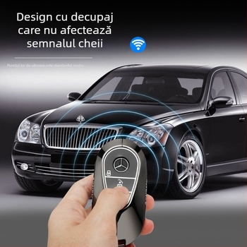 Husă de cheie Maybach și Mercedes-Benz – carcasă minimalistă din aliaj zinc, compatibilă cu S-Class S450L/S480/S500L, GLS, C260L | Cod produs TB-781658809820