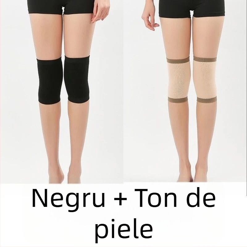 Genunchiere din bumbac și spandex, antiderapante, model subțire, pentru adulți, uz sport