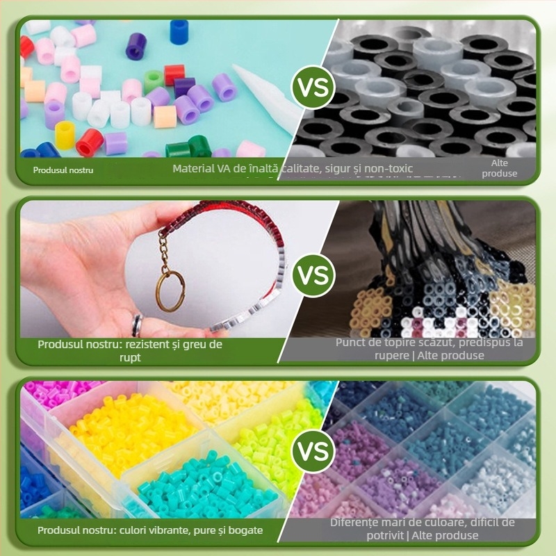 Kit DIY mozaic cu mărgele, masă pentru asamblare/dezasamblare, ghid video inclus, material 3283617, pentru vârsta 14+, lacăt