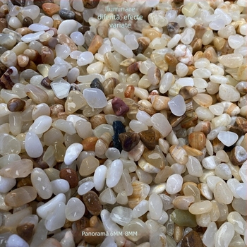 Decor pentru fundul acvariului din piatră de jad natural, nisip decorativ – potrivit pentru suculente și terarii mici, 0.5 kg