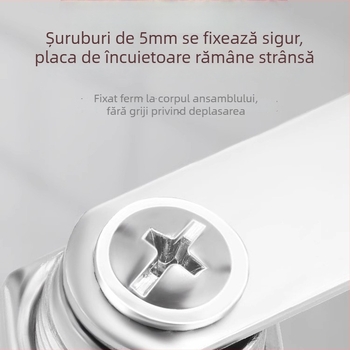 Cilindru de încuietoare pentru fișiere și dulapuri metalice — Model M-75, aliaj de zinc, stil modern minimalist