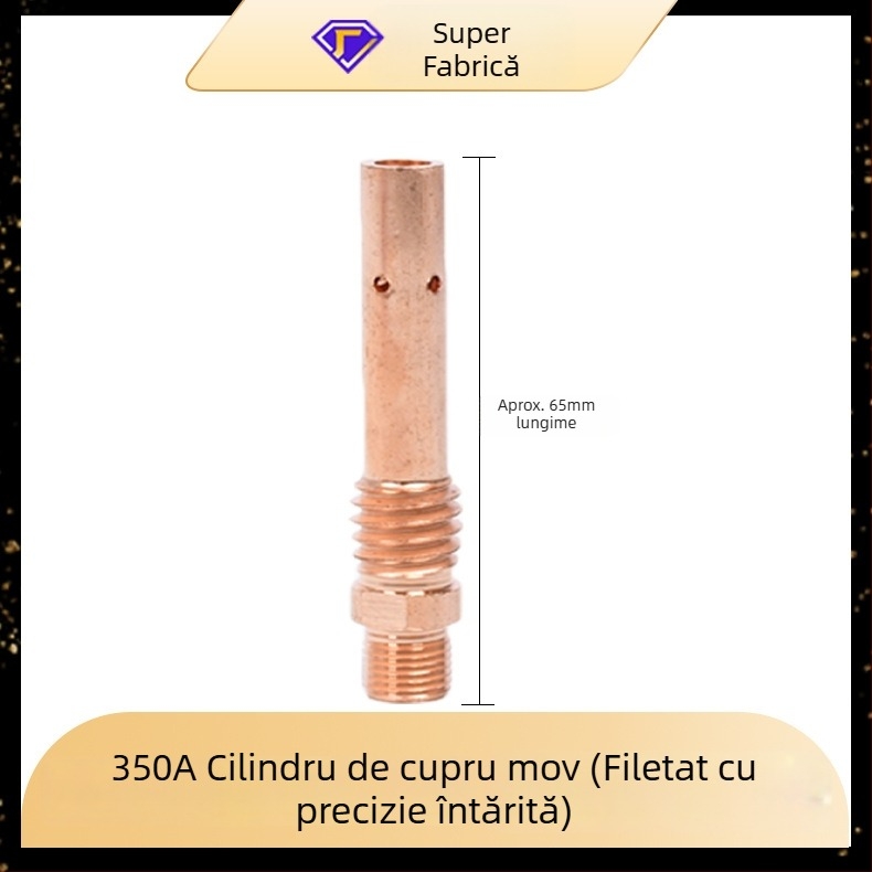 Yi Xing Yi accesorii pentru sudură cu gaz - tijă de conectare pentru torţă, 200A/350A/500A, filet interior și filet exterior, construcție din alamă-cupru, accesorii de sudură