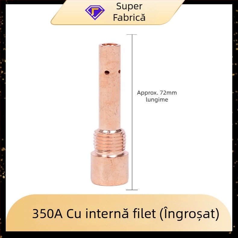 Yi Xing Yi accesorii pentru sudură cu gaz - tijă de conectare pentru torţă, 200A/350A/500A, filet interior și filet exterior, construcție din alamă-cupru, accesorii de sudură