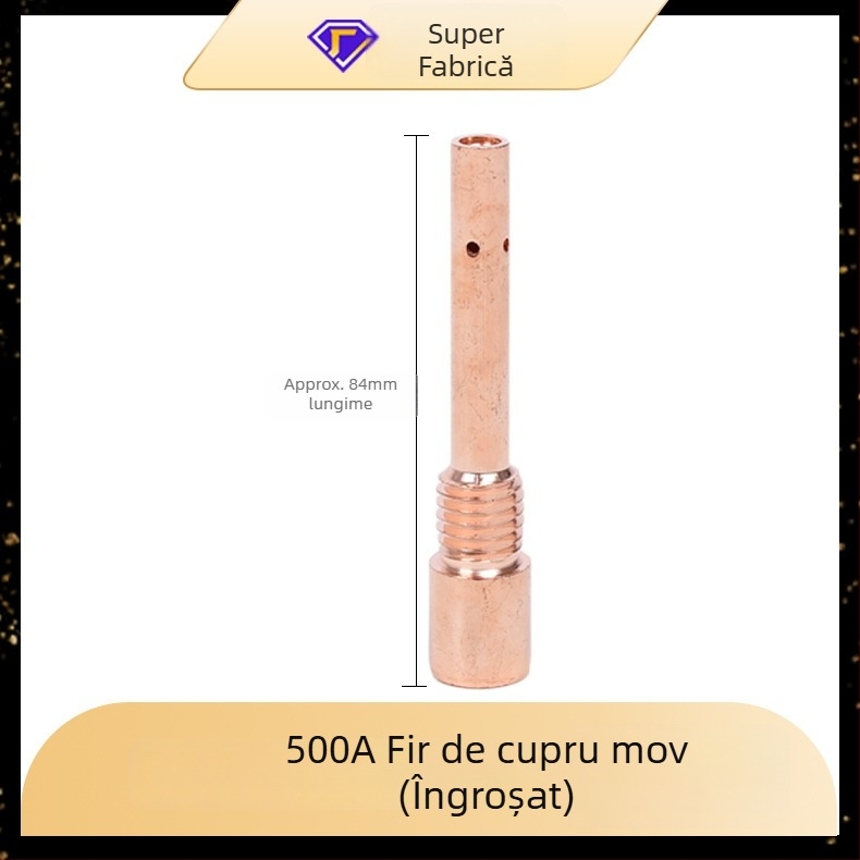 Yi Xing Yi accesorii pentru sudură cu gaz - tijă de conectare pentru torţă, 200A/350A/500A, filet interior și filet exterior, construcție din alamă-cupru, accesorii de sudură