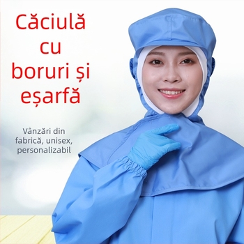 Șapcă de lucru din bumbac, cu bor scurt, vârf dom, culoare solidă, personalizare cu logo, pentru prelucrarea alimentelor