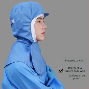 Șapcă de lucru din bumbac, cu bor scurt, vârf dom, culoare solidă, personalizare cu logo, pentru prelucrarea alimentelor