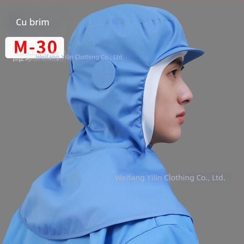 Șapcă de lucru din bumbac, cu bor scurt, vârf dom, culoare solidă, personalizare cu logo, pentru prelucrarea alimentelor