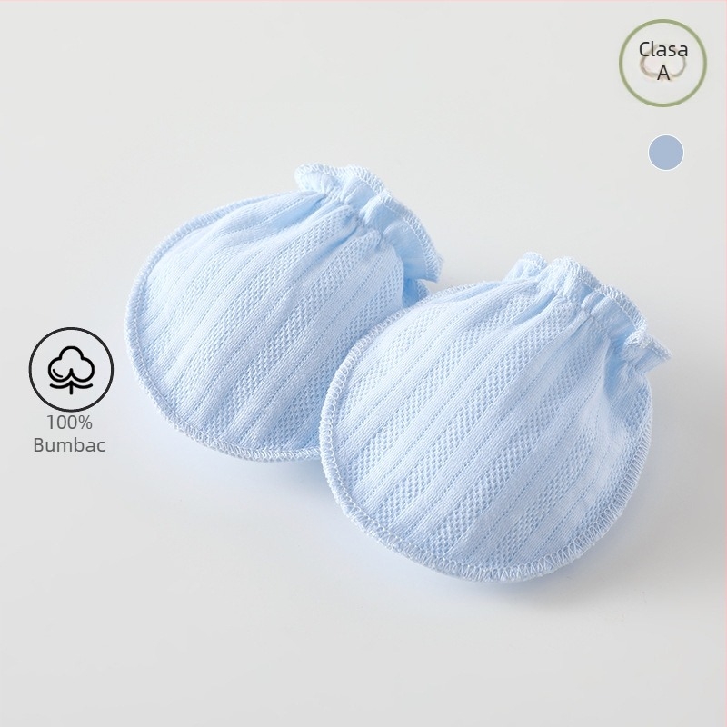 Mănuși anti-zgârieturi din bumbac 100% pentru nou-născuți, mănuși mici pentru protecția mâinilor, 0–3 ani