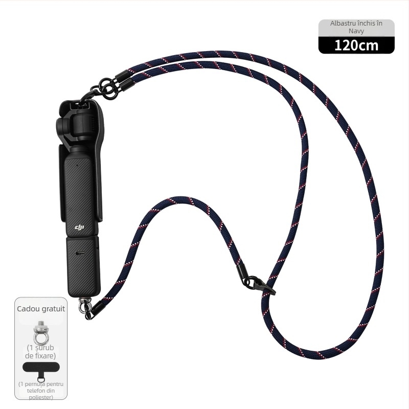 Lanieră pentru DJI Pocket 3, trei în unu, curea detașabilă din poliester cu cataramă metalică