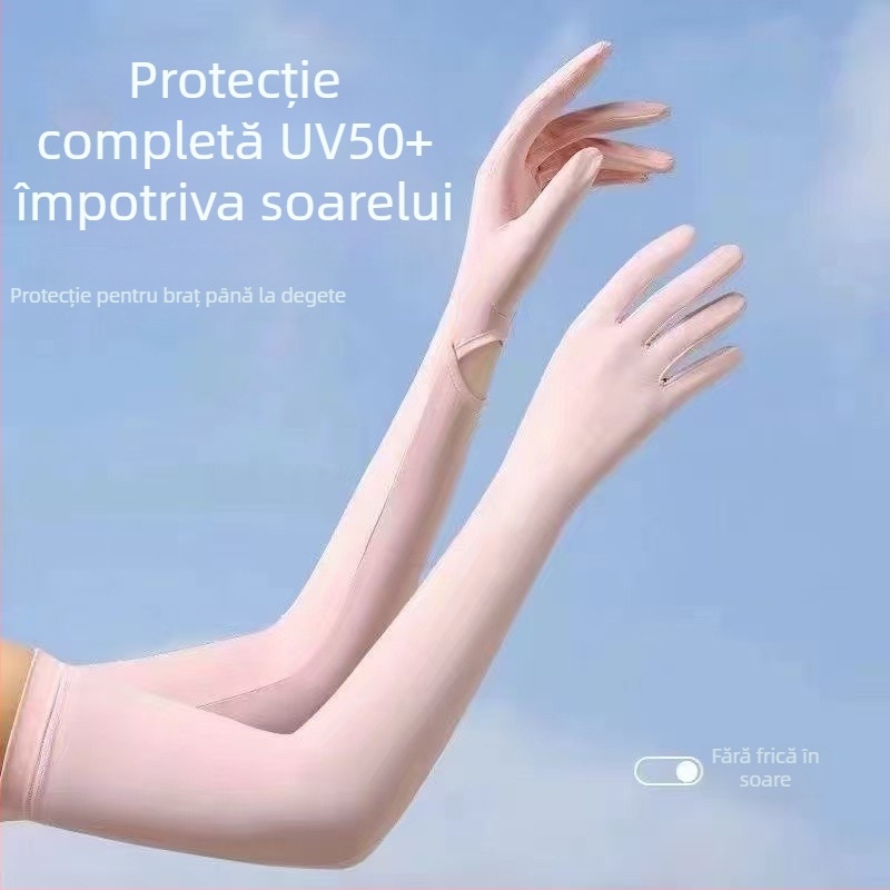 Manșete Ice Silk pentru șofat și ciclism – respirabile, protecție UV, material subțire (Ice Silk 61–70%, poliester)