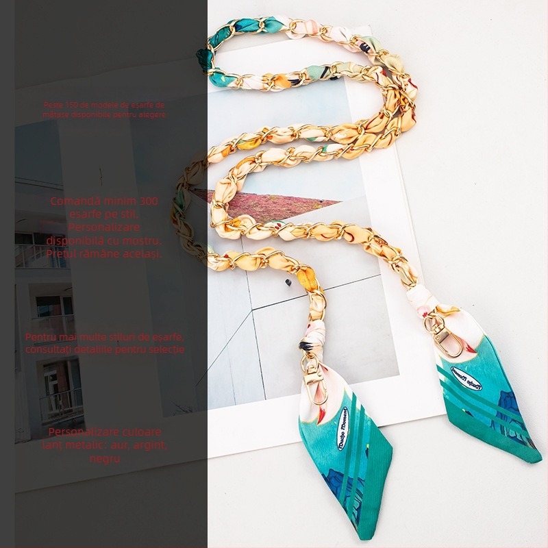 Weiqi lanard pentru telefon, metal electroplacat, țesătură împletită, frânghie din poliester, lung, curea crossbody