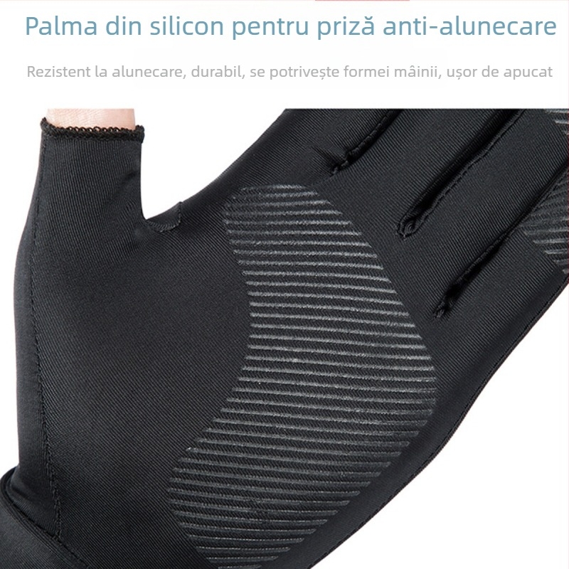 Mănuși de ciclism cu degete parțiale, Ice Silk poliester, antialunecare, primăvara 2023