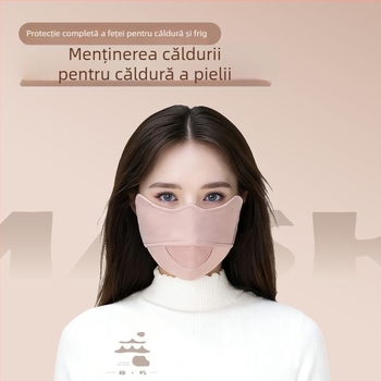 Masca de iarnă cu căptușeală Velur, protecție UV, anti-vânt, pentru ciclism, cu ventilații