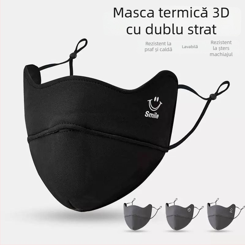 Mască facială din bumbac, în stil bandă pentru cap, protecție UV UPF50+, personalizabilă cu logo tipărit, unisex, potrivită pentru primăvară și toamnă