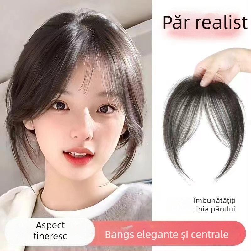 Accesoriu pentru cap cu breton în stil franțuzesc, perucă pentru volum și fixare fără cusătură a frunții, primăvara 2025