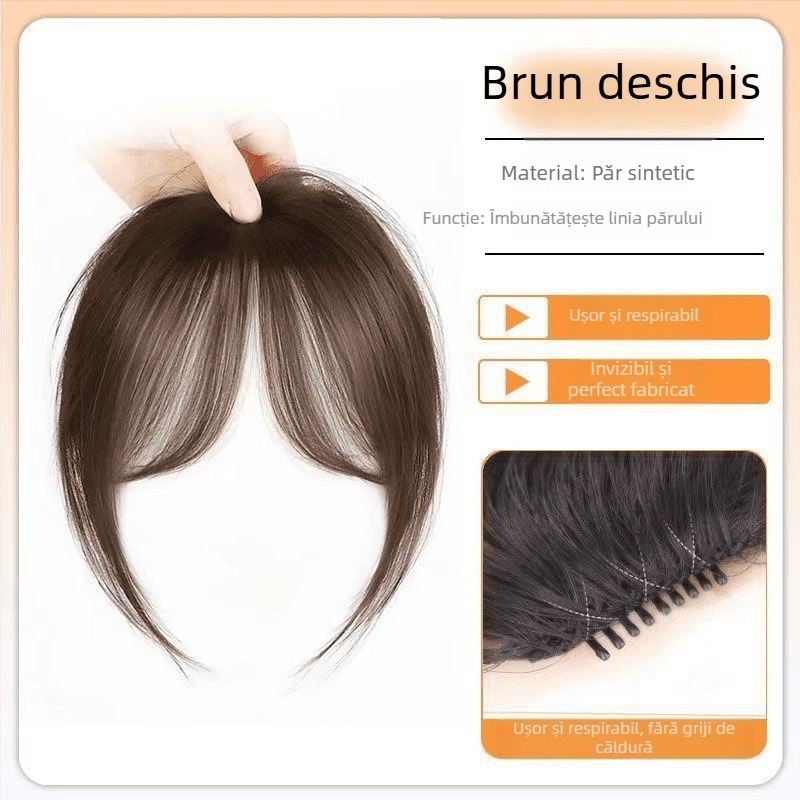 Accesoriu pentru cap cu breton în stil franțuzesc, perucă pentru volum și fixare fără cusătură a frunții, primăvara 2025