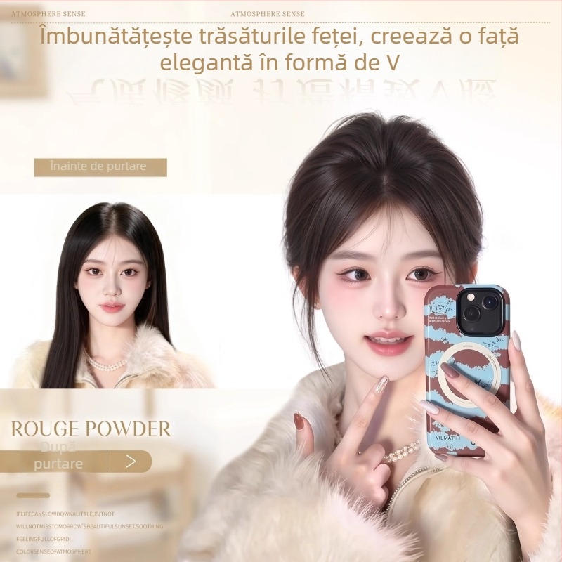 Perucă pentru femei cu înlocuire a părului în partea superioară pentru creșterea volumului, aspect natural invizibil, păr real complet, breton fără urme (drept sau înclinat)