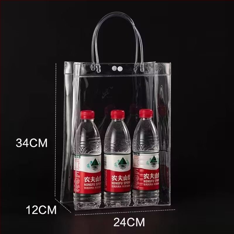 Geantă tote transparentă din PVC de la Oda — geantă de zi cu zi, dublu strat 24, origine: Wenzhou, China