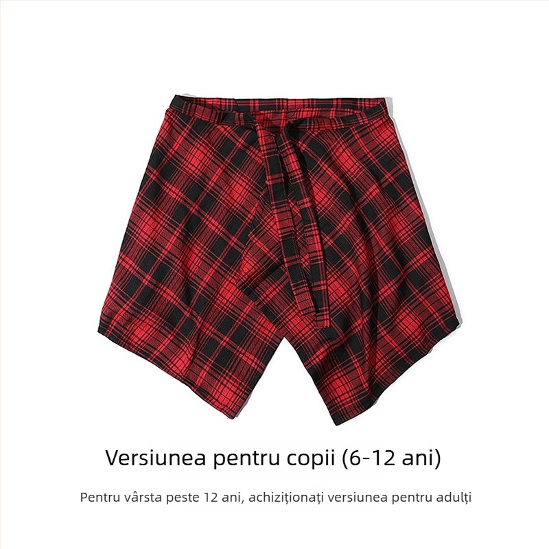 Pantaloni pentru copii pentru hip-hop street dance, cu detaliu la tiv, decor la talie, toate sezoanele, cataramă cu inel dublu