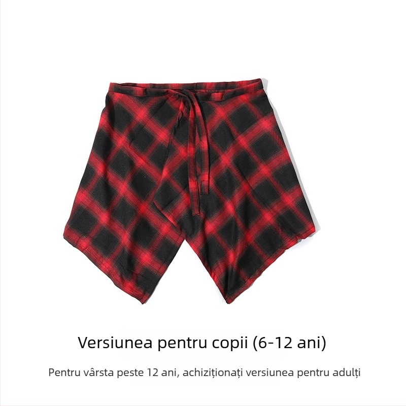 Pantaloni pentru copii pentru hip-hop street dance, cu detaliu la tiv, decor la talie, toate sezoanele, cataramă cu inel dublu