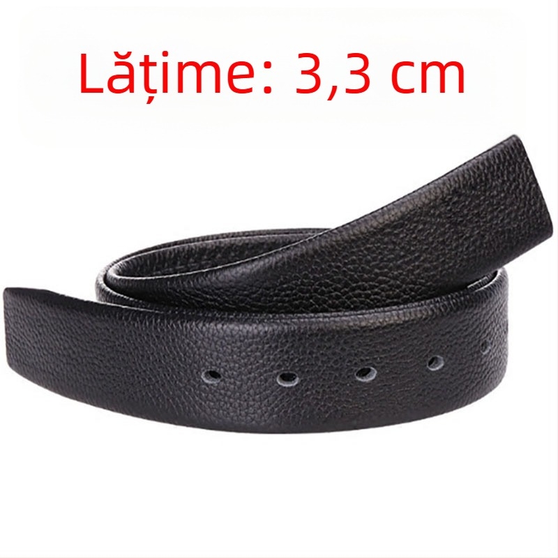 Curea din piele naturală, dublă față, strat superior de piele de bovină, cataramă cu pin, lățime 2–4 cm, realizată manual, stil minimalist și elegant pentru birou